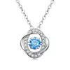 Colier din argint Silver Circle Blue Crystal picture - 1