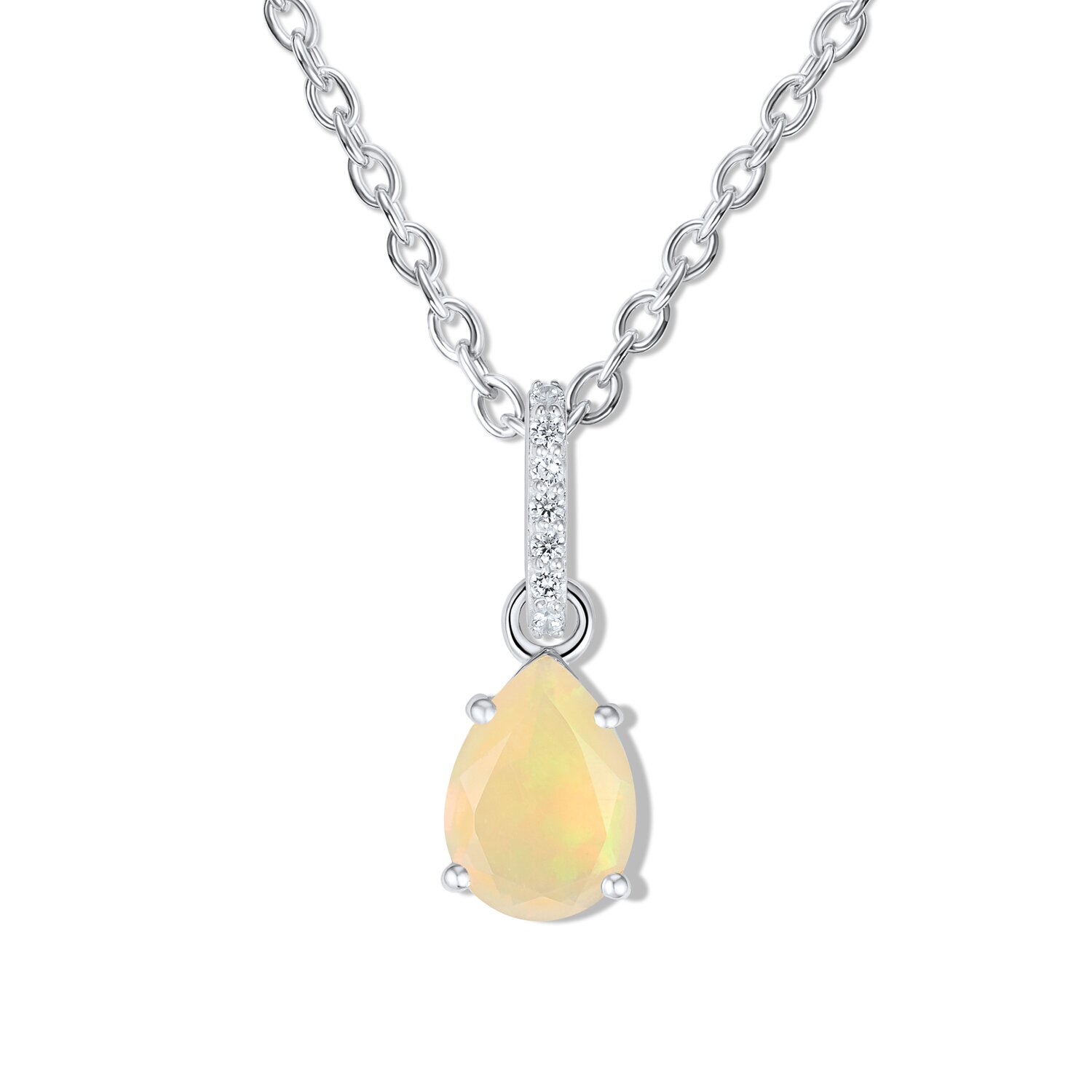 Colier din argint Silver Drop Opal