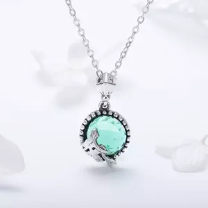 Colier din argint Silver Glass Mermaids
