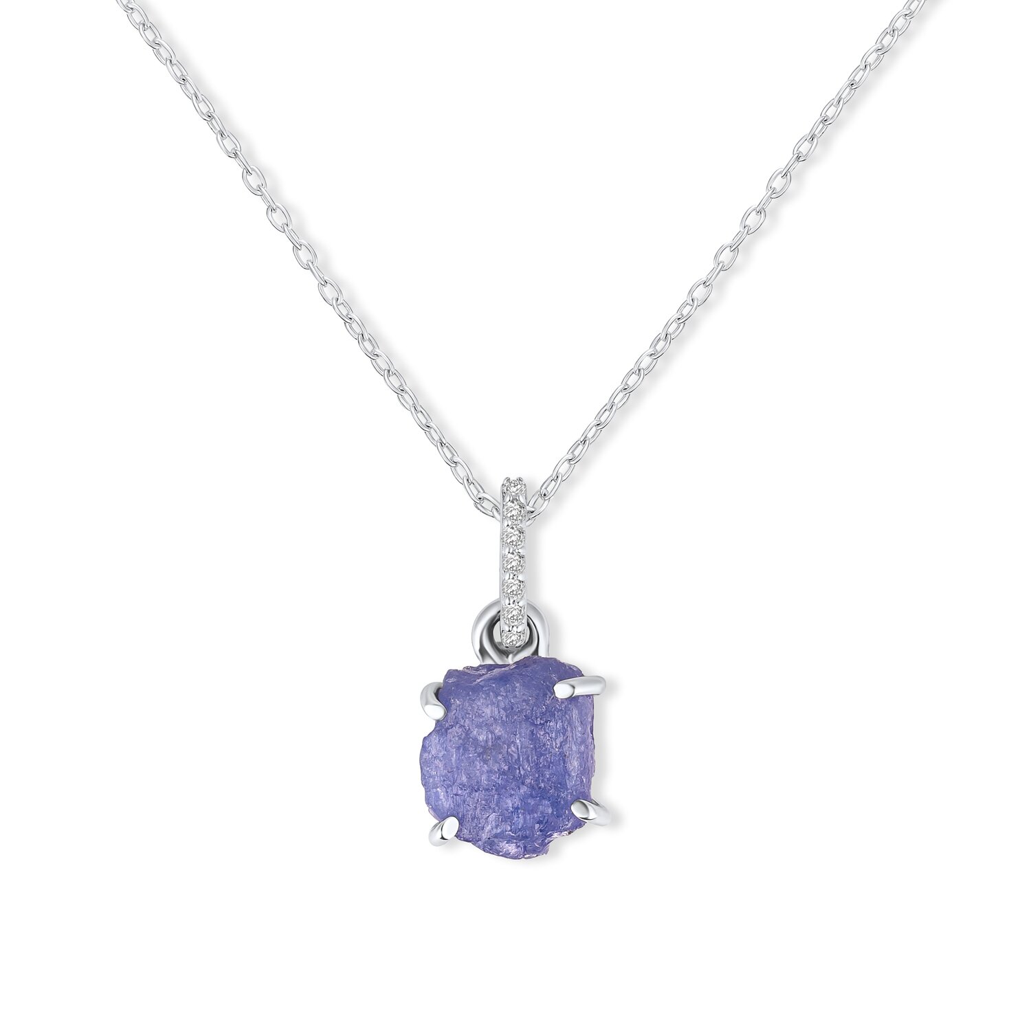 Colier din argint Silver Piece of Tanzanite