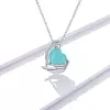 Colier din argint Turquoise Winged Heart picture - 3