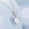 Colier din argint White Crystal Heart picture - 2