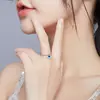 Inel din argint Blue Heart Ring picture - 3