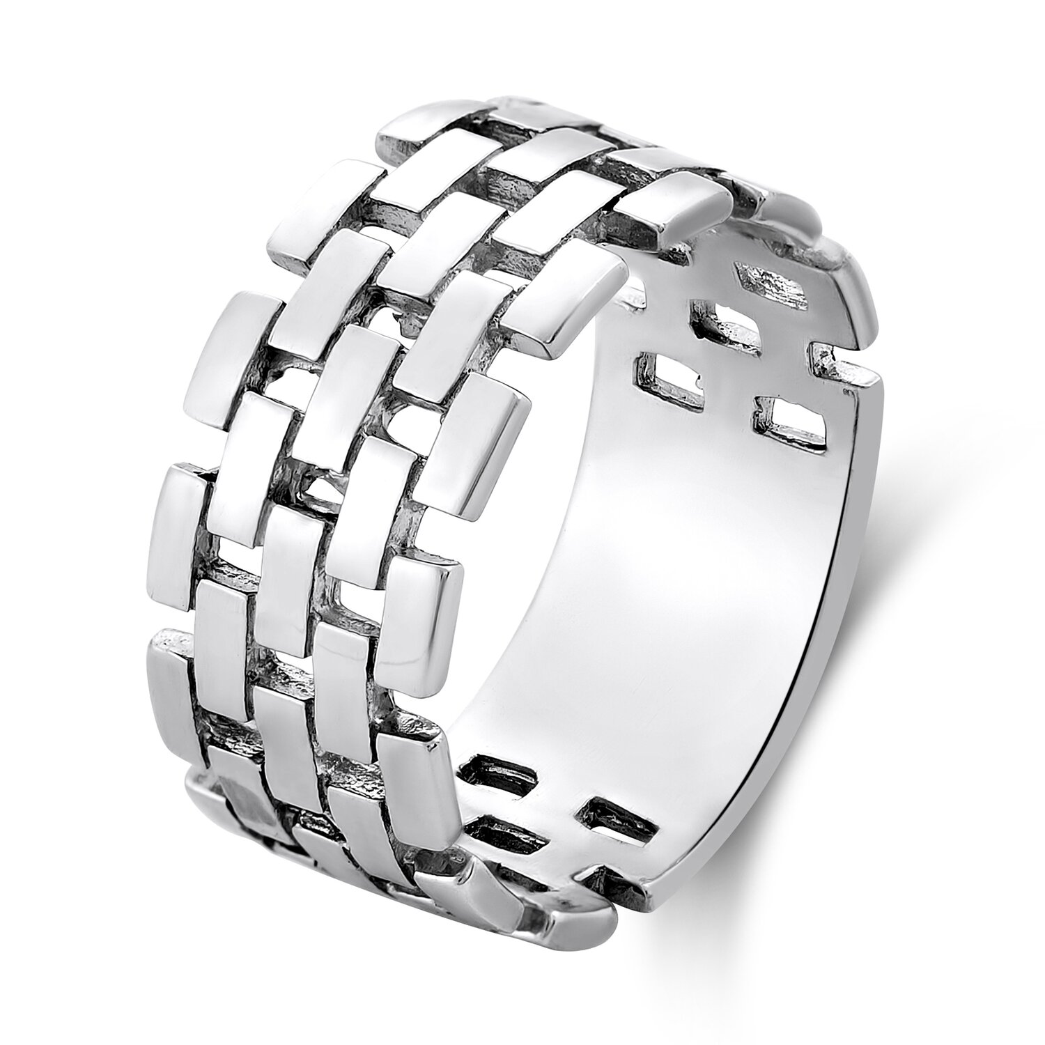EdenBoutique Inel din argint Brick Band