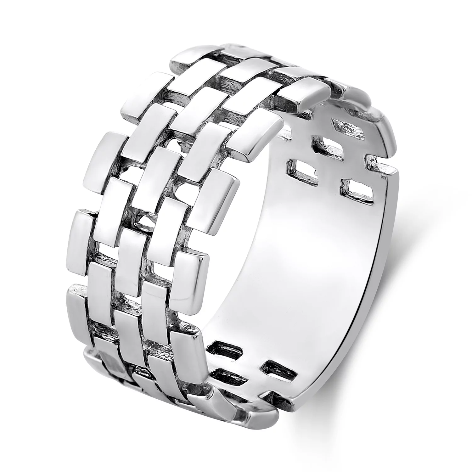 Inel din argint  Brick Band