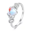 Inel din argint Color Crystal Heart picture - 1