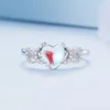 Inel din argint Color Crystal Heart picture - 2