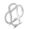 Inel din argint Double Crystal Ring picture - 1