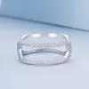 Inel din argint Double Crystal Ring picture - 2
