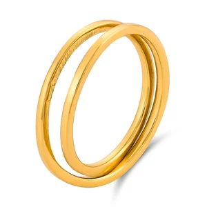 Inel din argint Golden Swirl