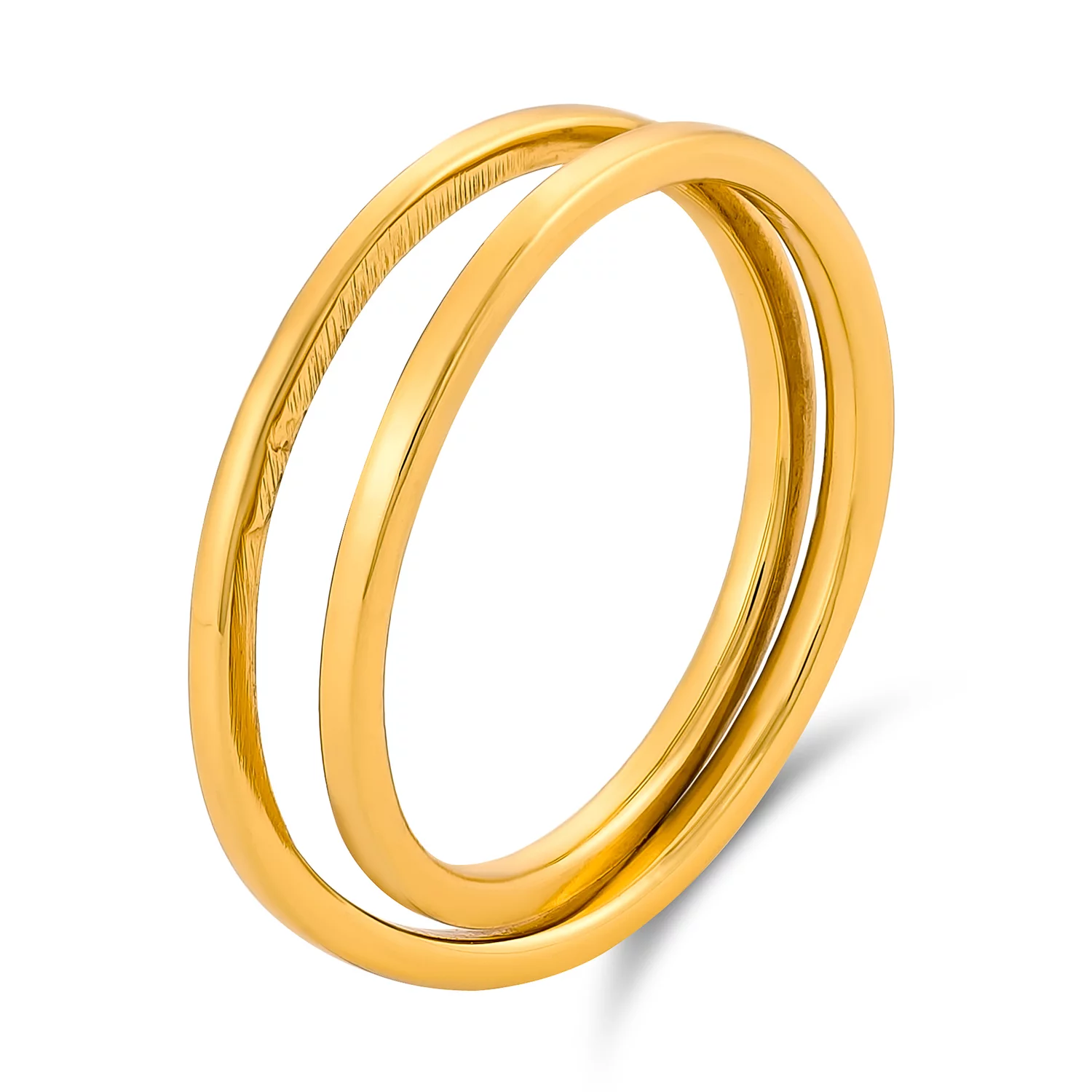 Inel din argint Golden Swirl