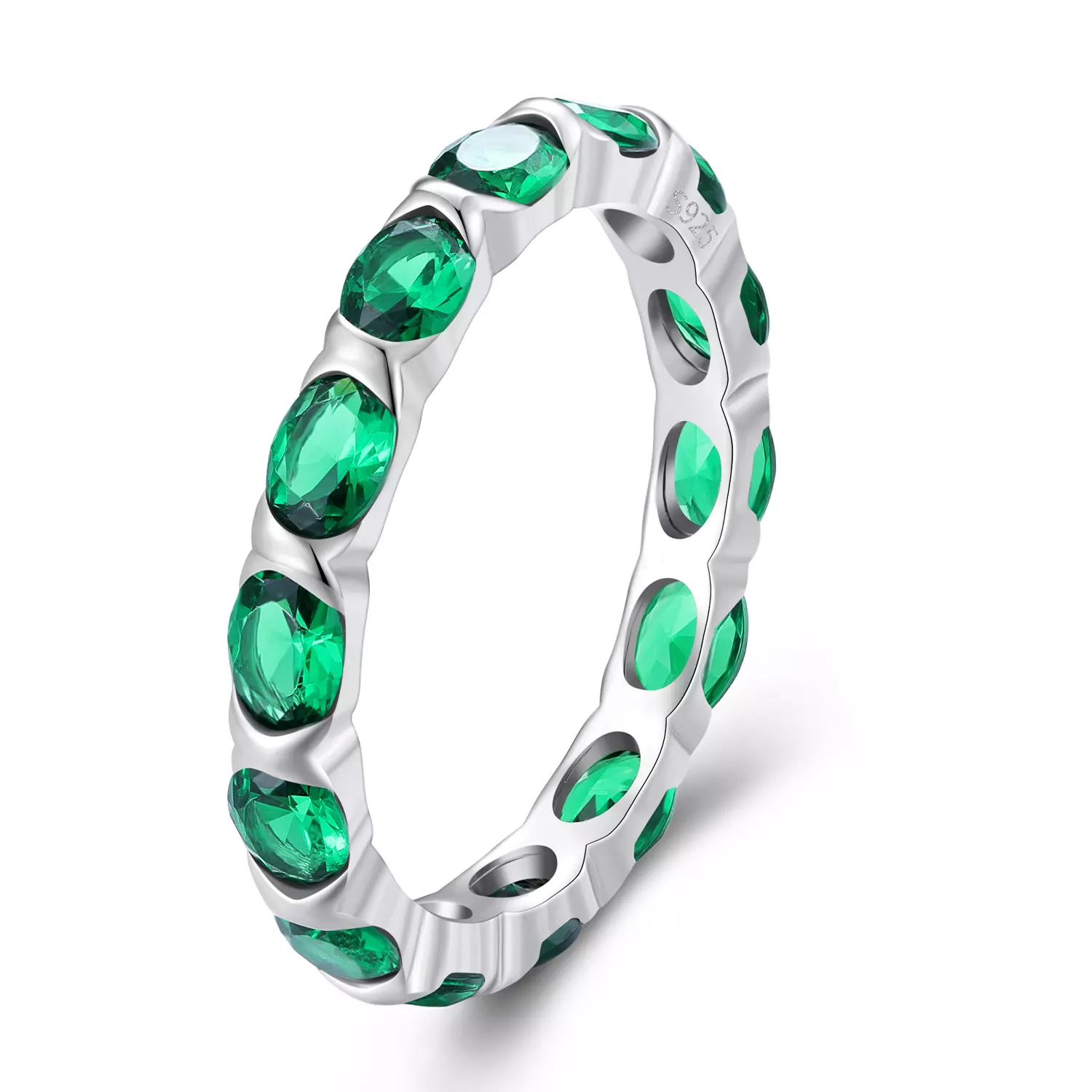 Inel din argint Green Gems