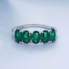Inel din argint Green Splendor picture - 3