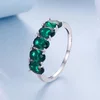 Inel din argint Green Splendor picture - 4