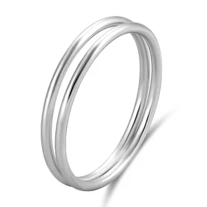 Inel din argint Layered Duo