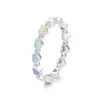 Inel din argint Multicolor Hearts Crystal picture - 1