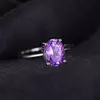 Inel din argint Oval Amethyst picture - 4