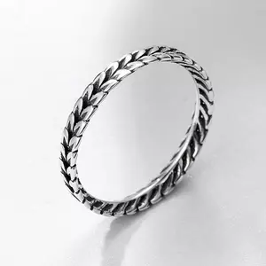 Inel din argint patinat Arrow Shape