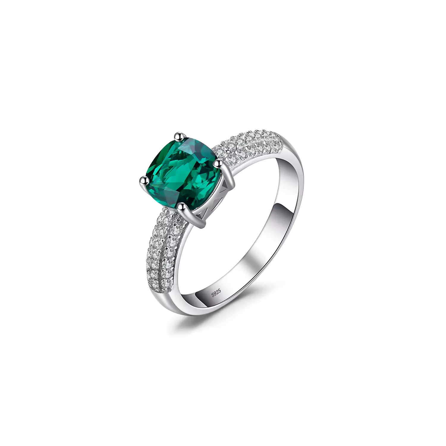 Inel din argint Perfect Emerald