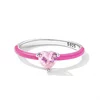 Inel din argint Pink Crystal Heart picture - 2