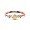 Inel din argint Rose Gold Opal Harmony picture - 1