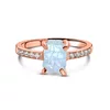 Inel din argint Rose Gold Piece of Moonstone picture - 1