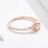 Inel din argint Rose Gold Pink Stone picture - 5