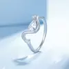 Inel din argint Silver Crystal Drop picture - 3
