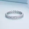 Inel din argint Silver Crystal Hoops picture - 4