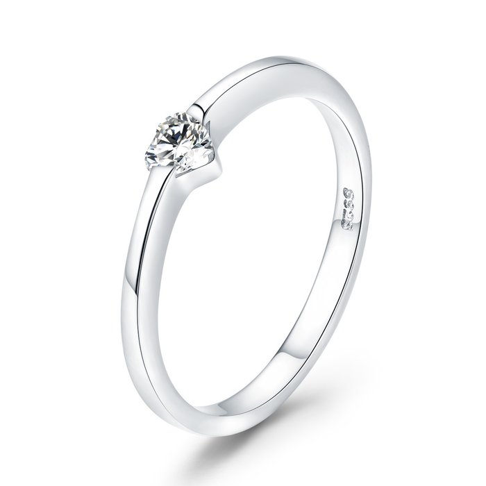Inel din argint Simple Heart Ring image1
