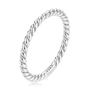 Inel din argint Simple Twisted Silver