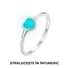 Inel din argint Small Glow Heart picture - 2