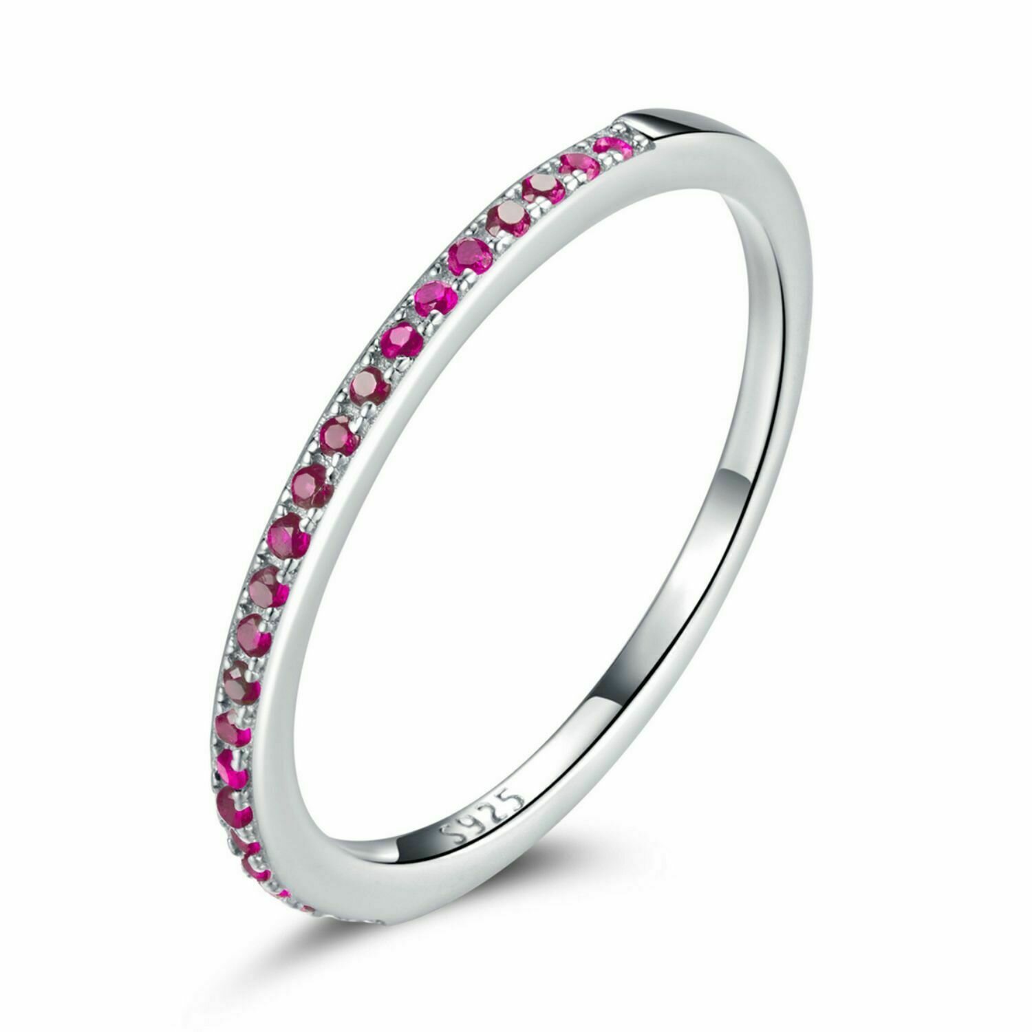 Inel din argint studded pink