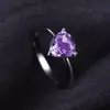 Inel din argint Triangle Amethyst picture - 3