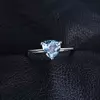 Inel din argint Triangle Blue Topaz picture - 4