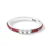 Inel din argint Triple Crystal Red picture - 2