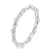 Inel din argint Twisted Silver Crystal picture - 1