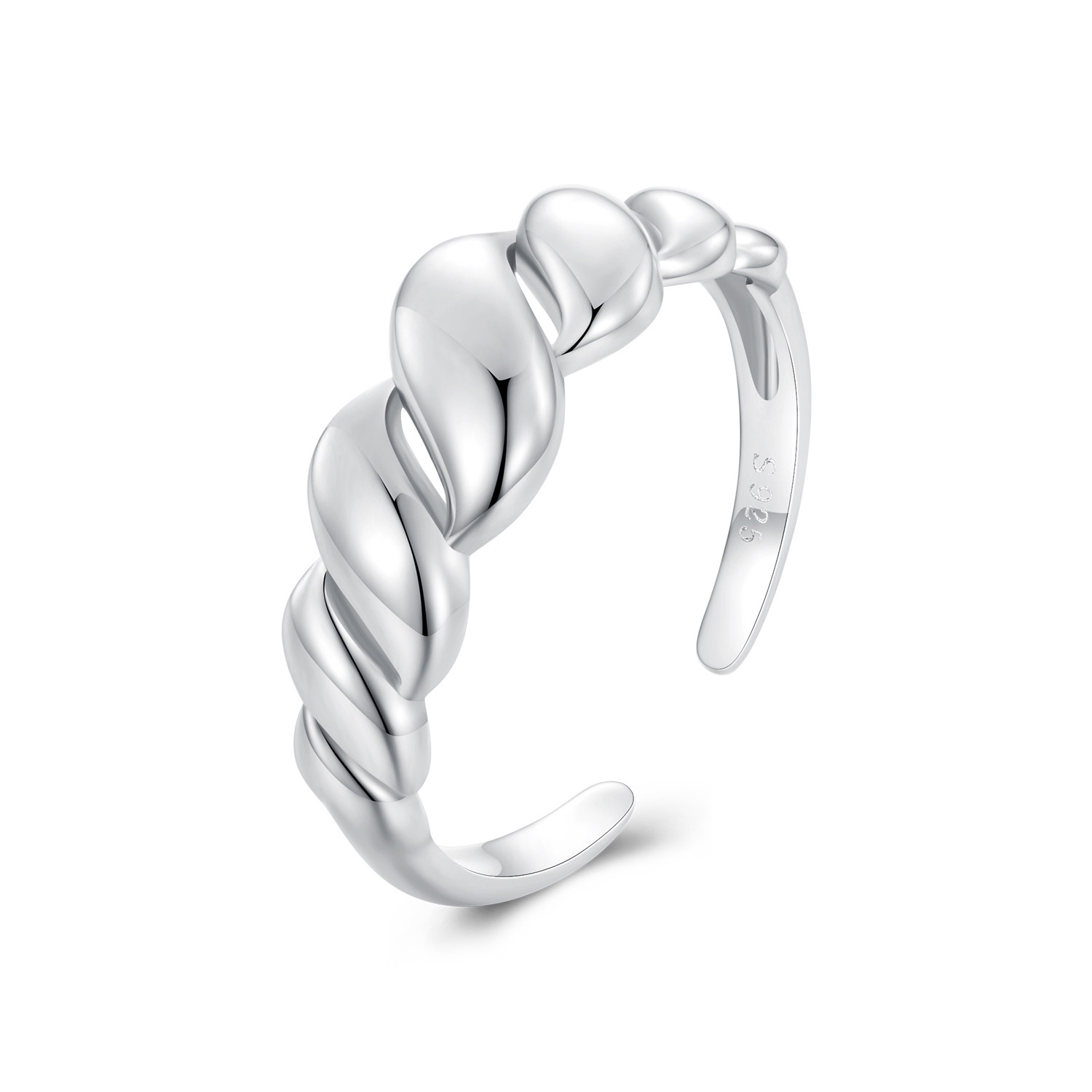 Inel reglabil din argint Fine Silver Ring image5