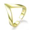 Inel reglabil din argint Golden Magic Ring picture - 1