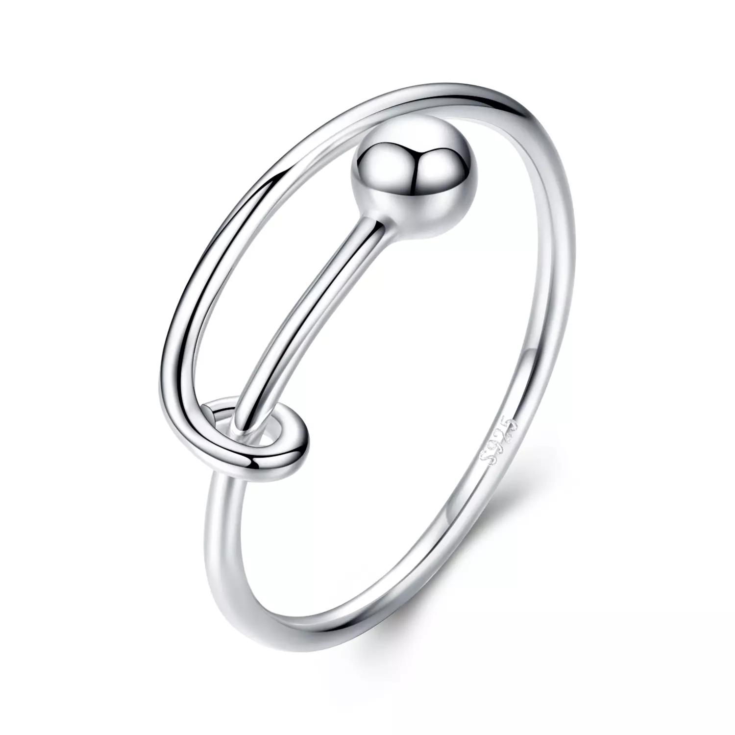 Inel reglabil din argint Minimal Ring