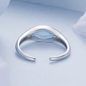Inel reglabil din argint Ocean Eye