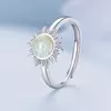 Inel reglabil din argint Opal Color Sun picture - 5