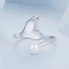 Inel reglabil din argint Pearl of the Mermaid's Tail picture - 3