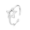 Inel reglabil din argint Silver Star Glimmer picture - 1