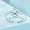 Inel reglabil din argint Silver Star Glimmer picture - 2