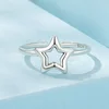 Inel reglabil din argint Silver Star Glimmer picture - 3