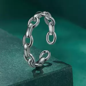 Inel reglabil din argint Simple Silver Chain