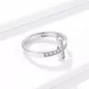 Inel reglabil din argint Sparkling Cross picture - 4