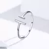 Inel reglabil din argint T Shape Ring