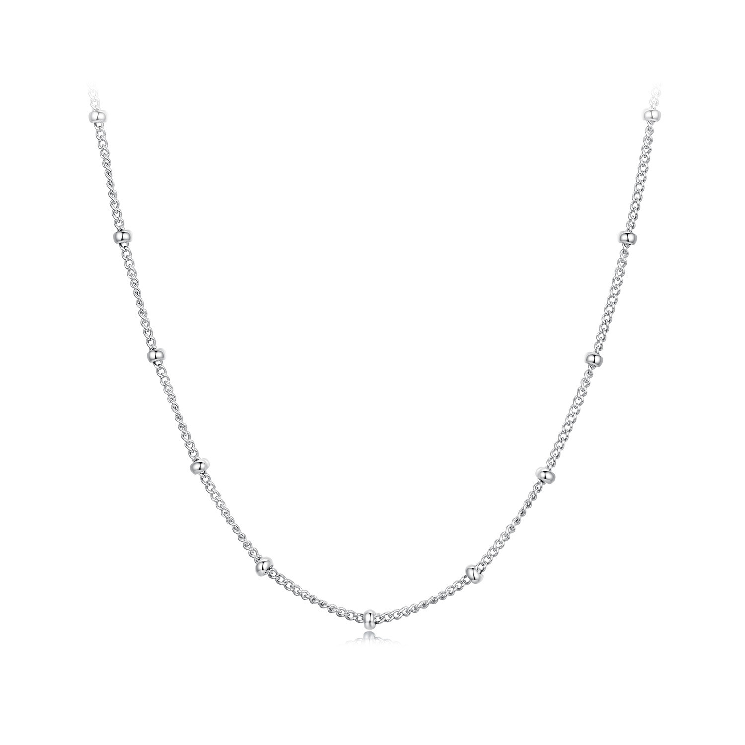 Lant din argint Spheres Curb Chain